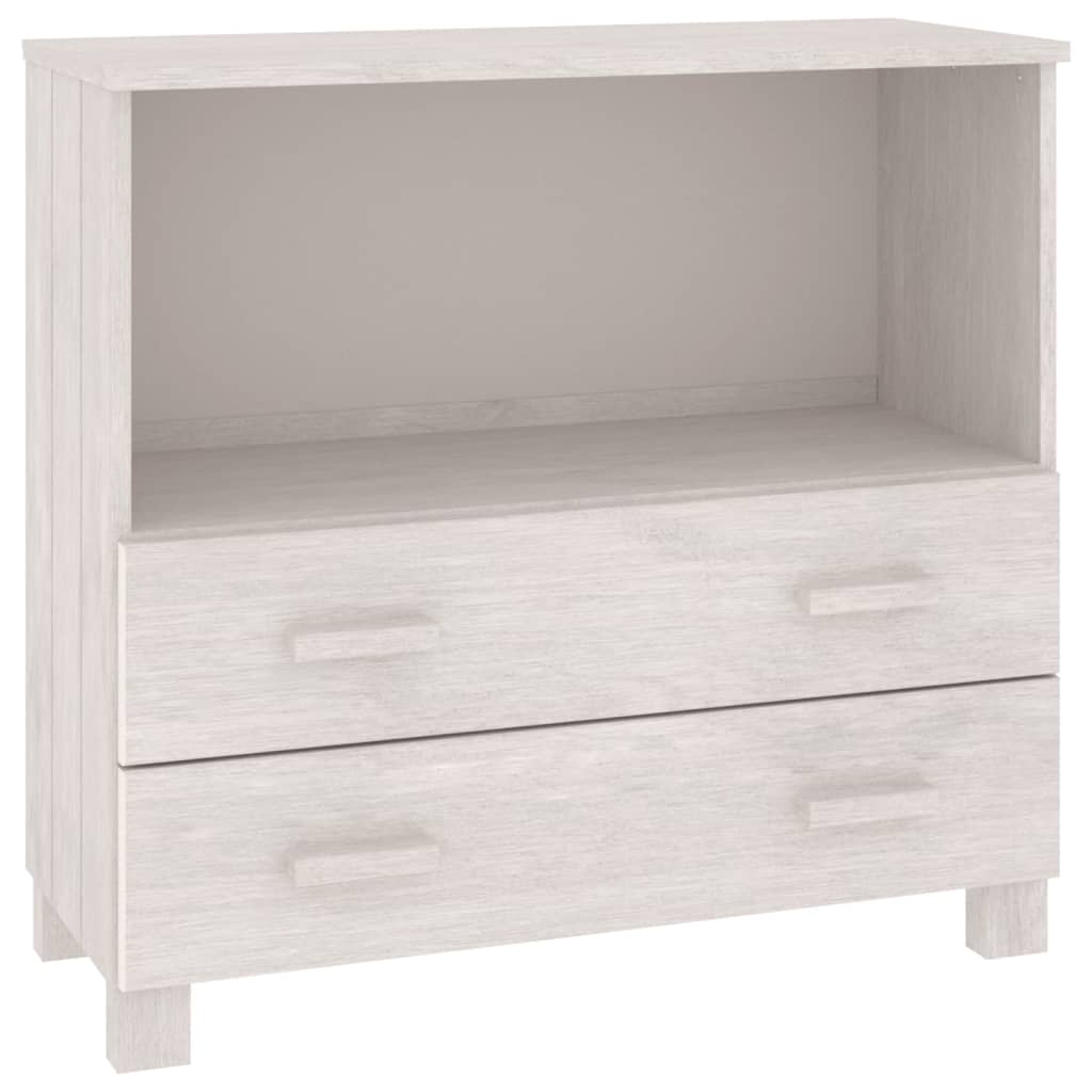 Sideboard White Solid pinewood Compact White Sideboard
