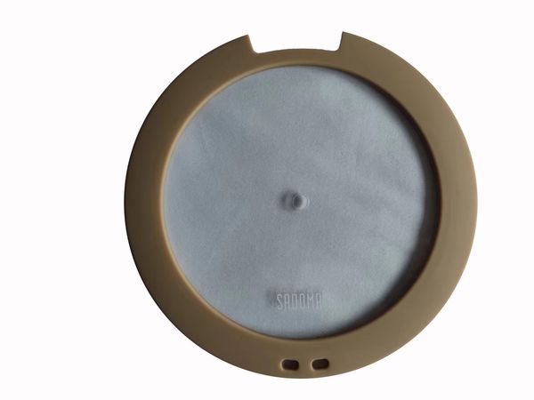 Silicone pot lid with tempered glass, universal anti-overflow safety cover for clear visibility