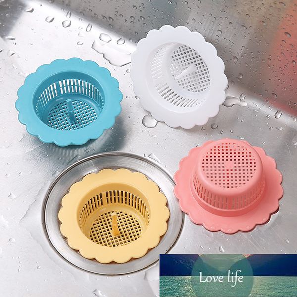 Sink drain cover with hair catcher for shower and bath, strainer filter for kitchen and bathroom use
