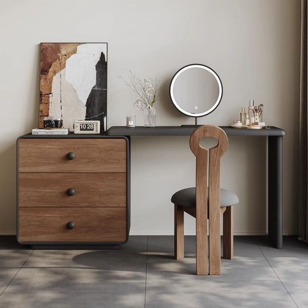 Small modern dresser with antique-style storage cabinets for bedrooms