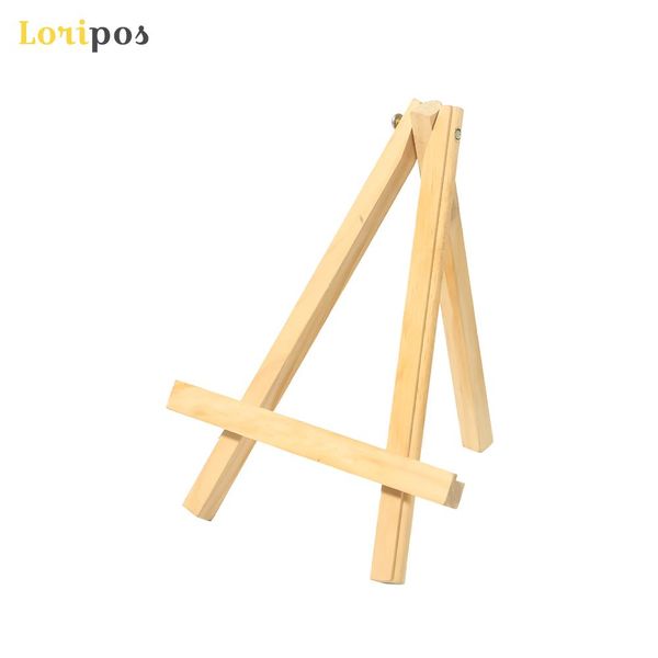 Small wooden desktop oil painting bracket for mini art display