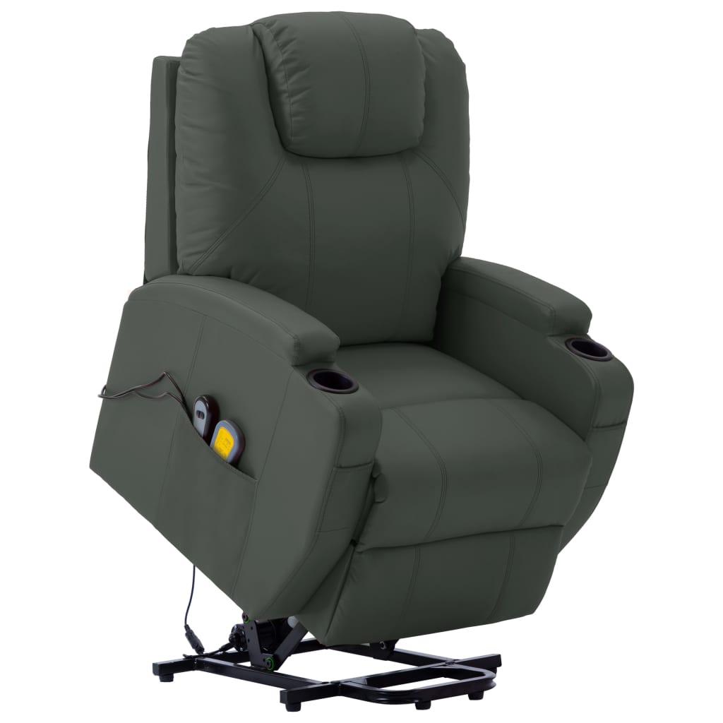 Stand Up Massage Chair Anthracite Faux leather, PVC, iron Standard