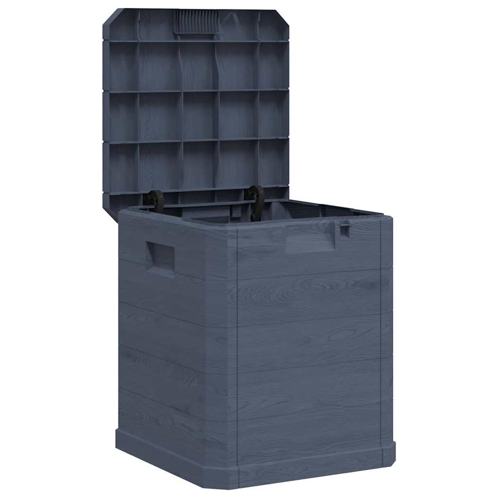 Storage Box Anthracite Plastic (with wood effect) Compact