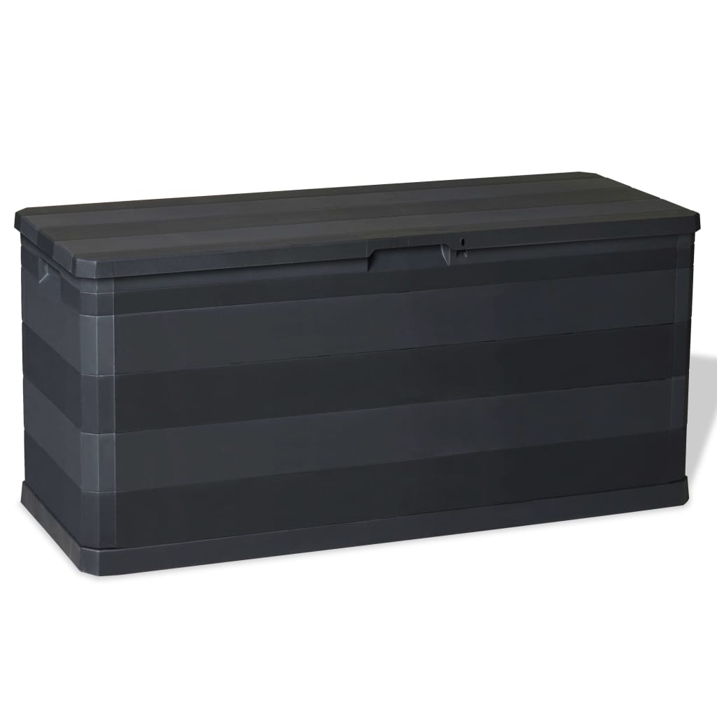 Storage Box Black Polypropylene Medium Storage Box Rectangular