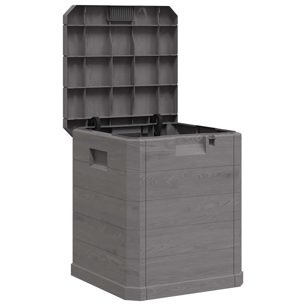 Storage Box Brown Plastic Medium Garden Storage Box Square