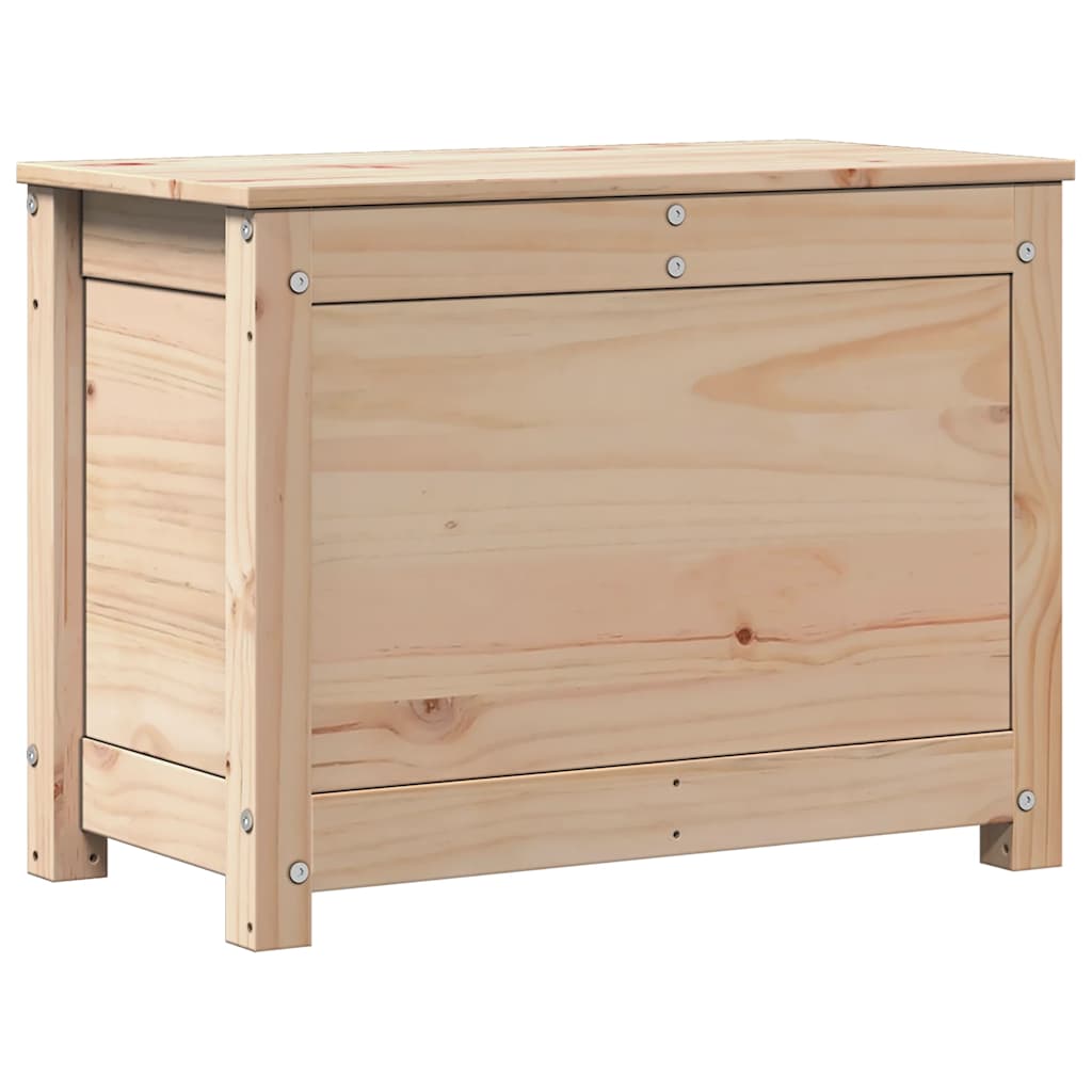 Storage Box Natural Pine Solid Pine Wood 23.6 x 12.6 x 17.9 in