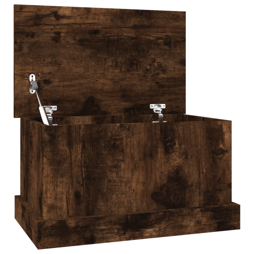 Storage Box Smoked oak Engineered wood 19.7 x 11.8 x 11.0 in