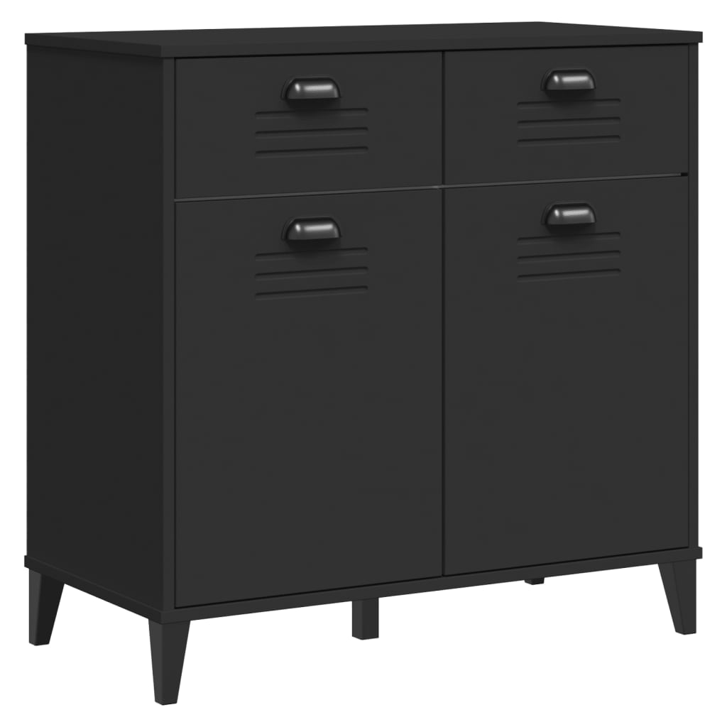 Storage Cabinet Black Engineered wood Large Storage Cabinet