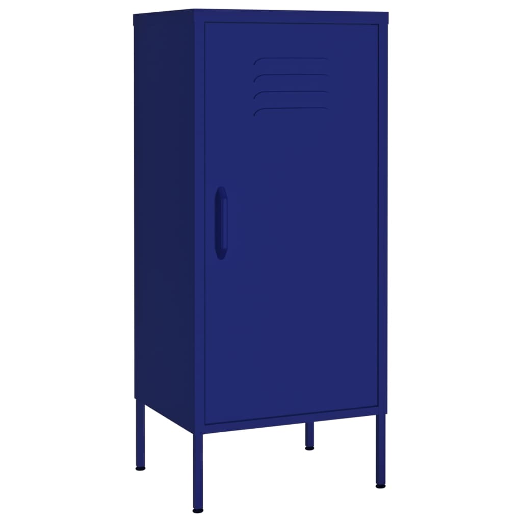 Storage Cabinet Navy Blue 16.7"x13.8"x40" Steel