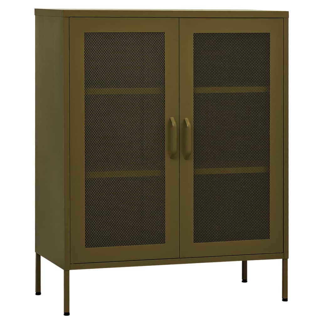 Storage Cabinet Olive Green 31.5"x13.8"x40" Steel