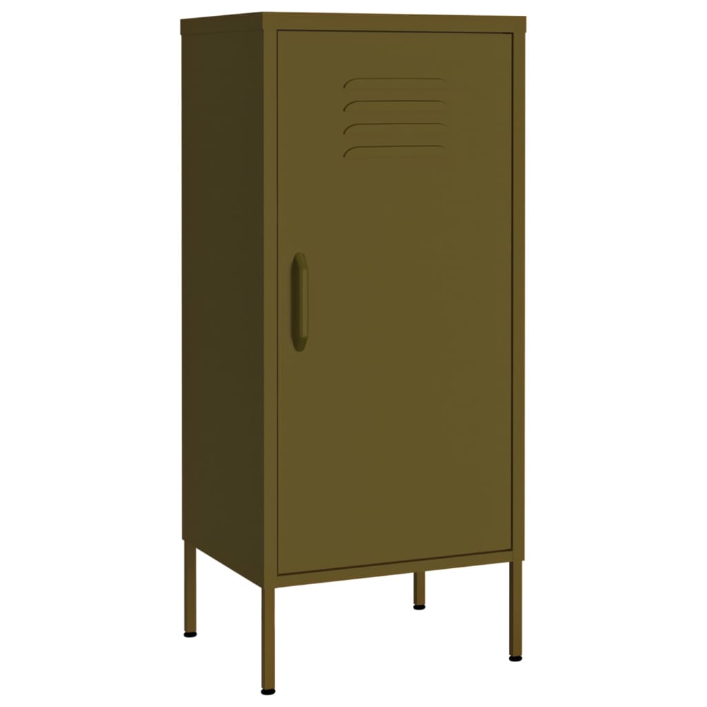 Storage Cabinet Olive Green Steel Medium Storage Cabinet