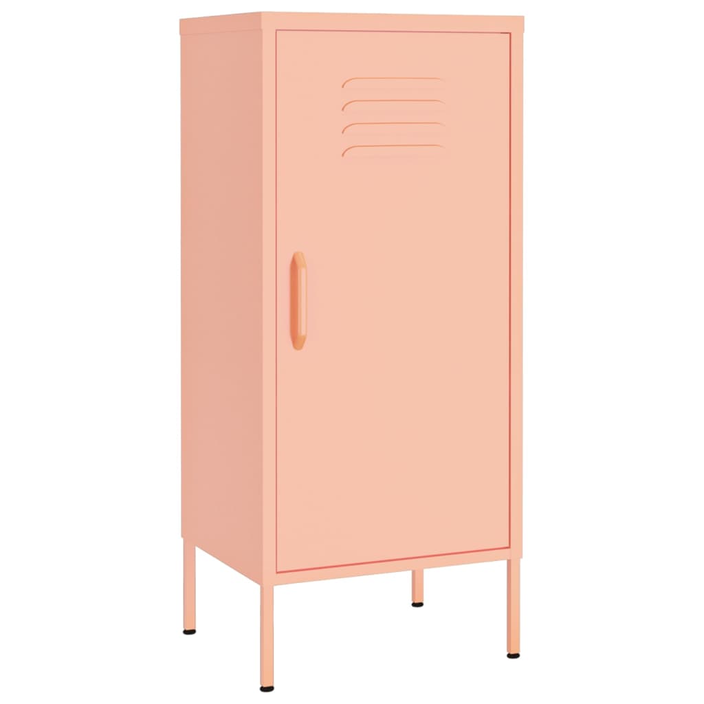 Storage Cabinet Pink Steel Medium Storage Cabinet Rectangular
