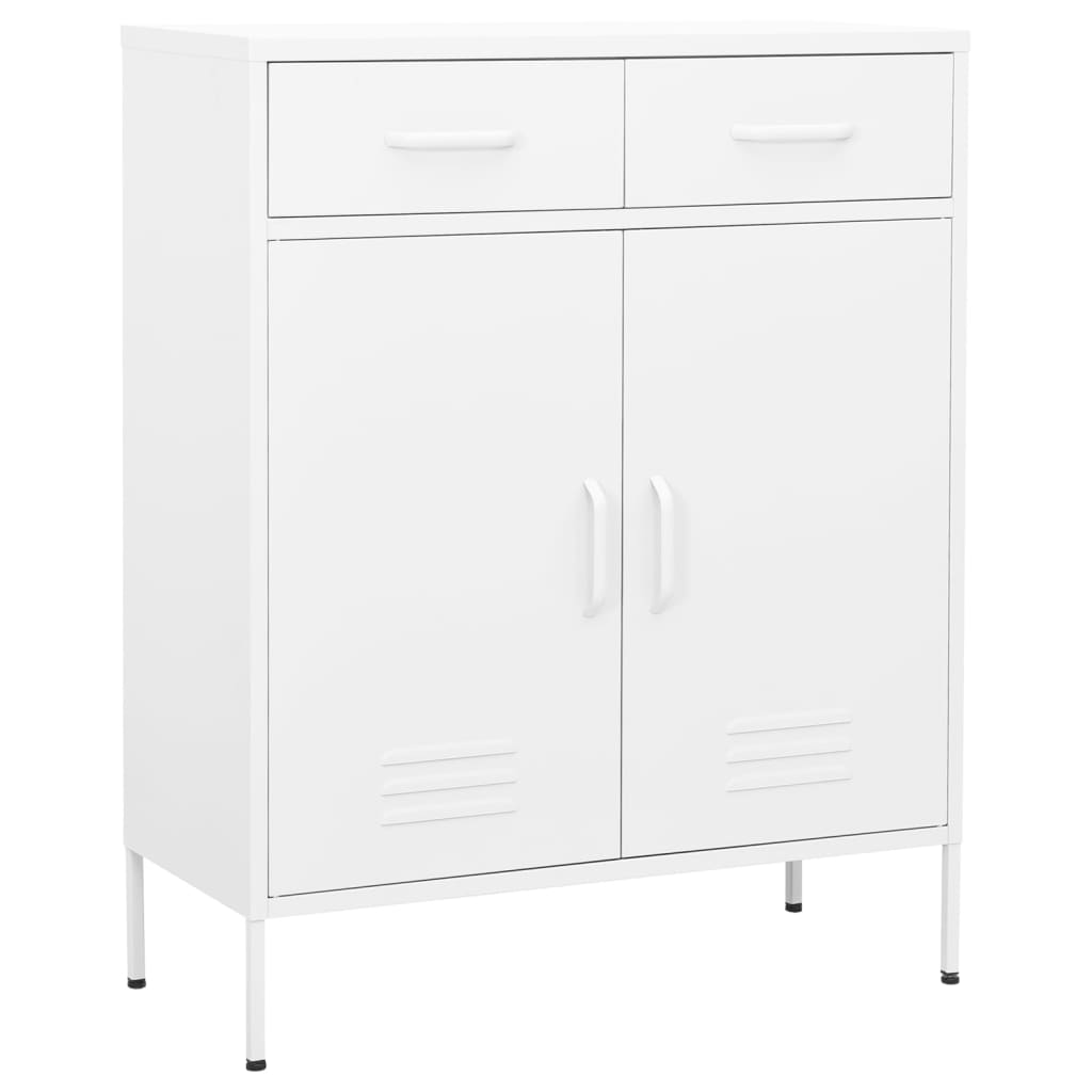 Storage Cabinet White 31.5"x13.8"x40" Steel