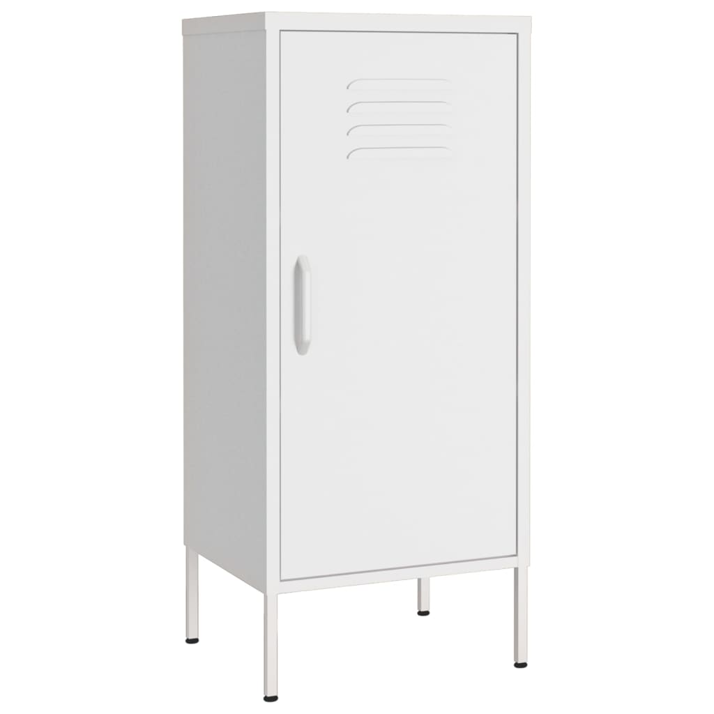 Storage Cabinet White Steel Medium Heavy Weight Endurance