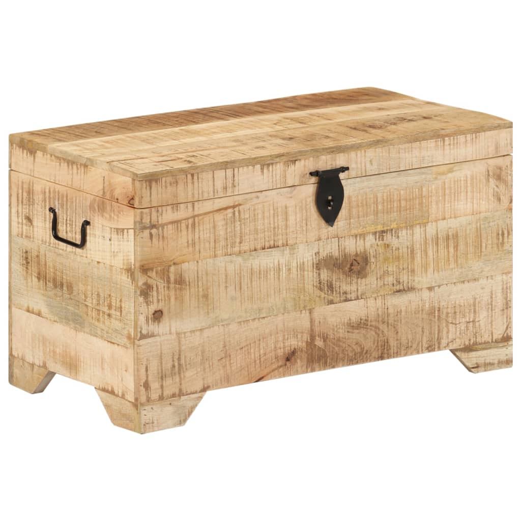 Storage Chest Natural wood grain Solid rough mango wood Medium