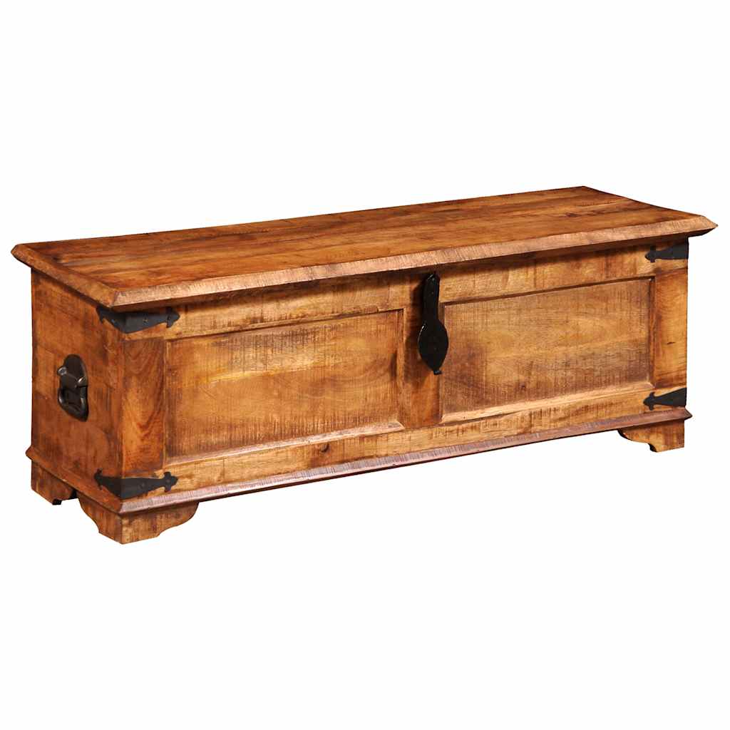 Storage Chest One-of-a-kind due to the unique grains Solid mango wood