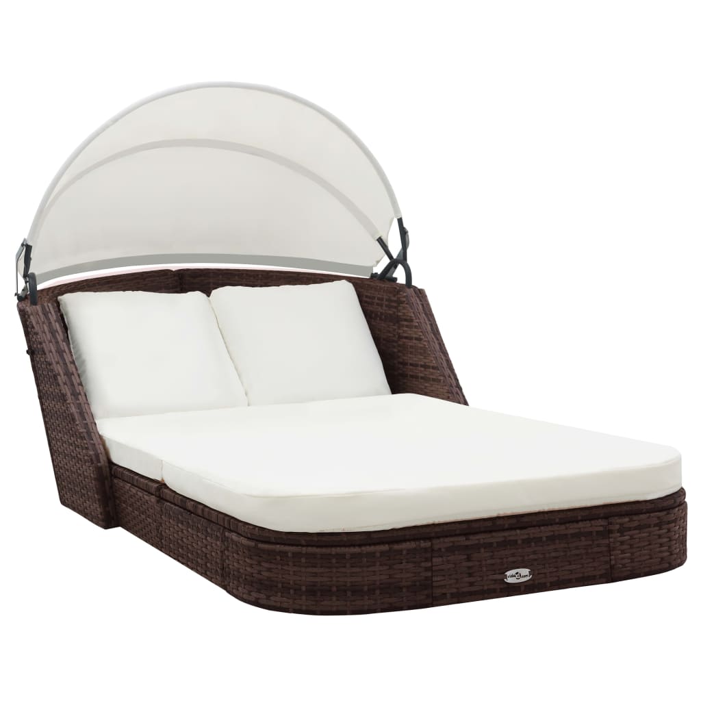 Sun Lounger Brown