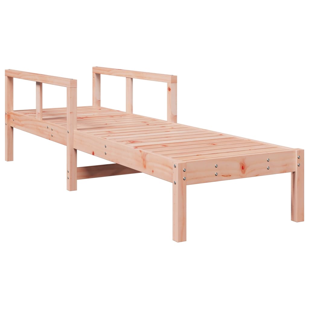 Sun Lounger Natural wood Solid Douglas wood Medium