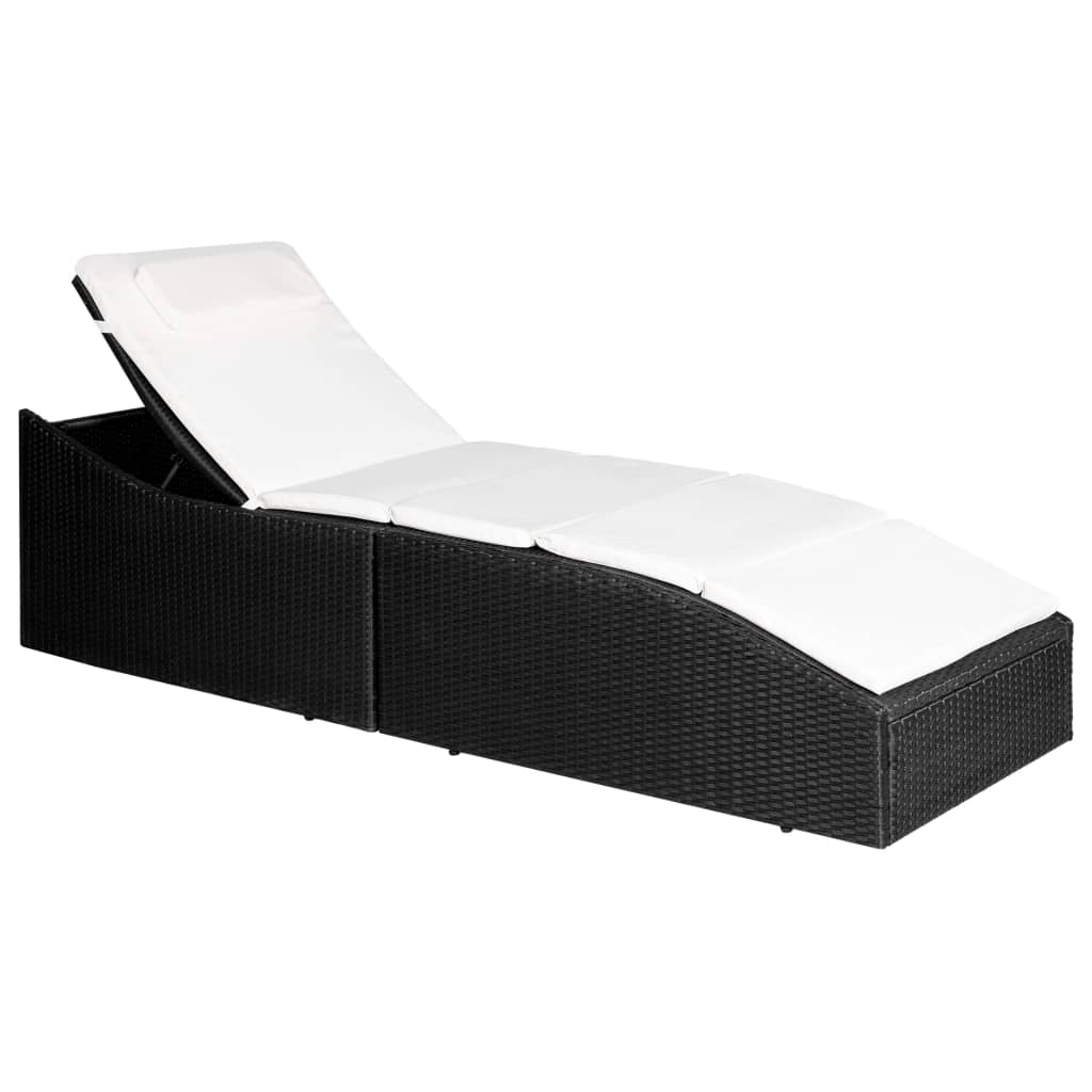 Sunlouger Black and Cream White