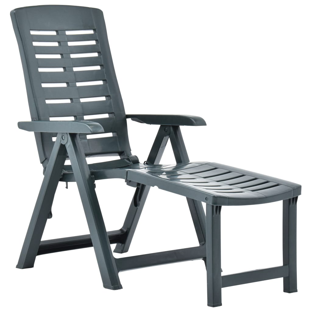 Sunlounger Green Plastic Medium Foldable Sunlounger Other