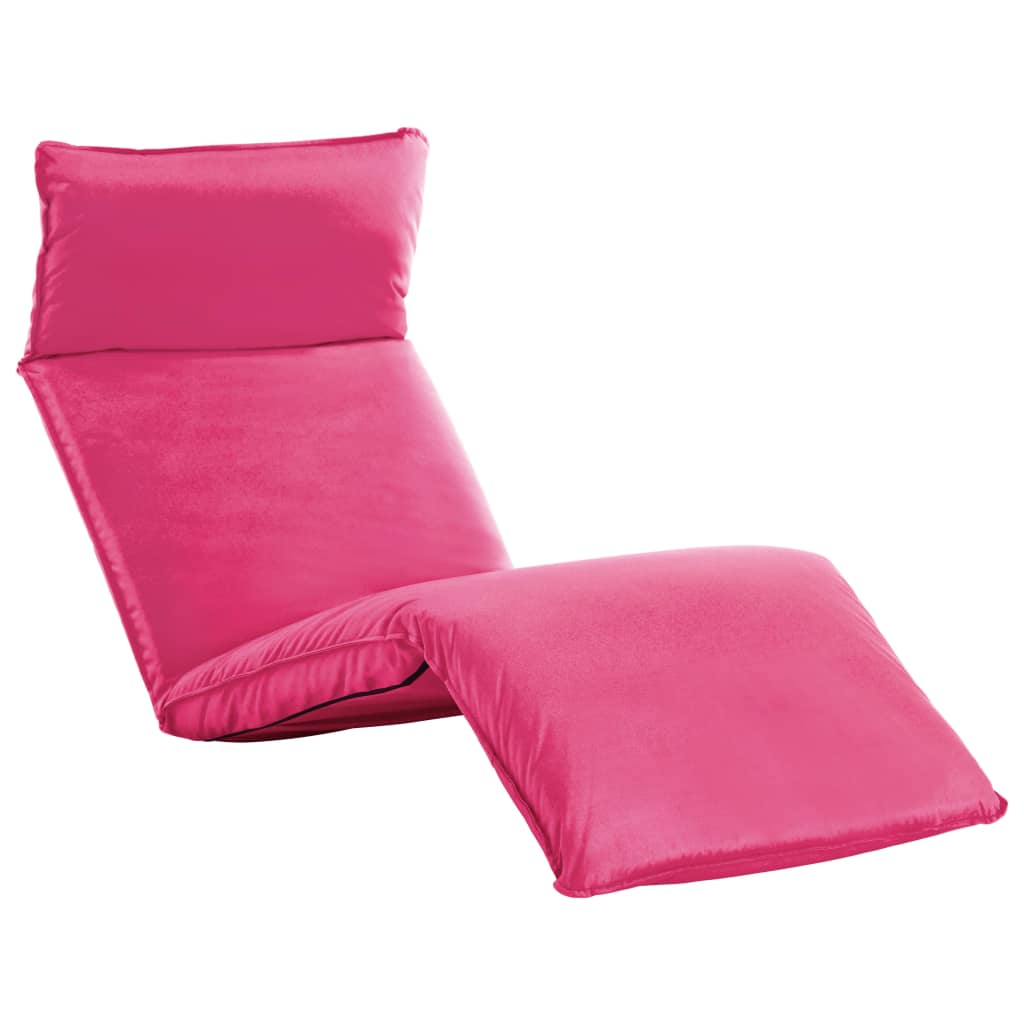Sunlounger Pink Oxford Fabric (100% Polyester) 69.7 x 22.0 x 3.9 in