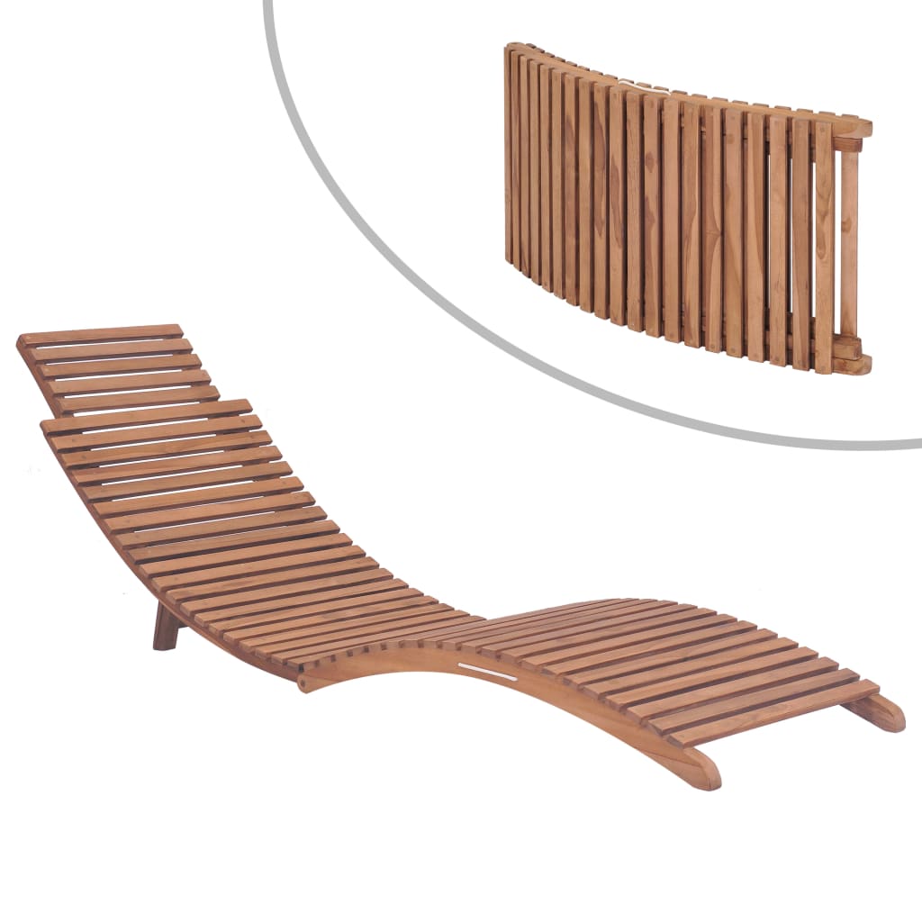 Sunlounger Warm brown