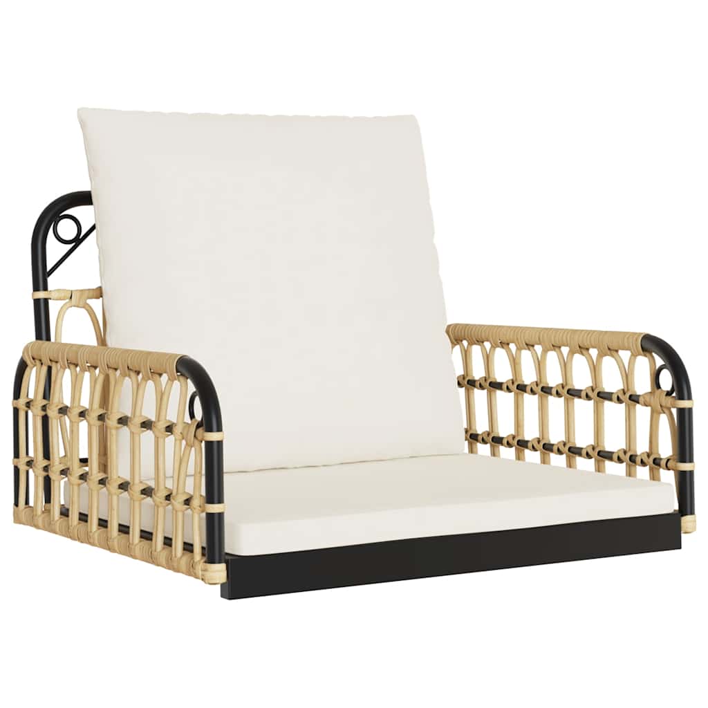 Swing Chair Brown and black PE rattan Standard Durable
