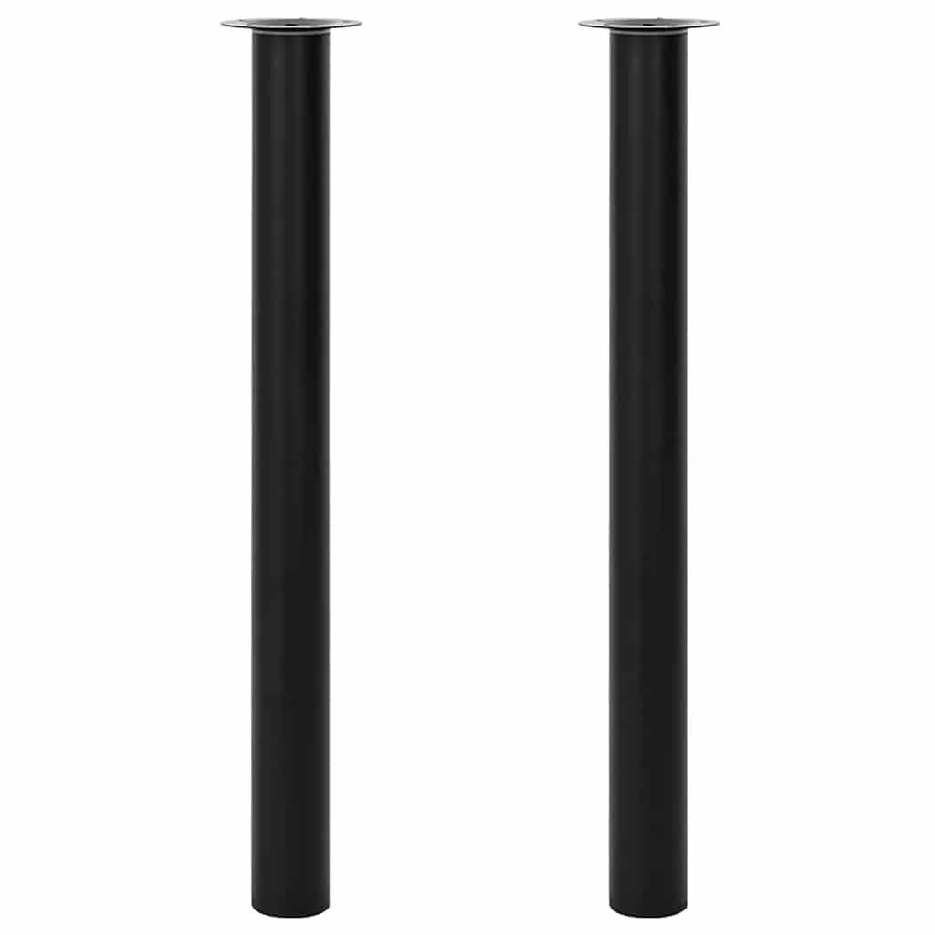 Table Leg Set of 2 Black Iron Telescopic tech