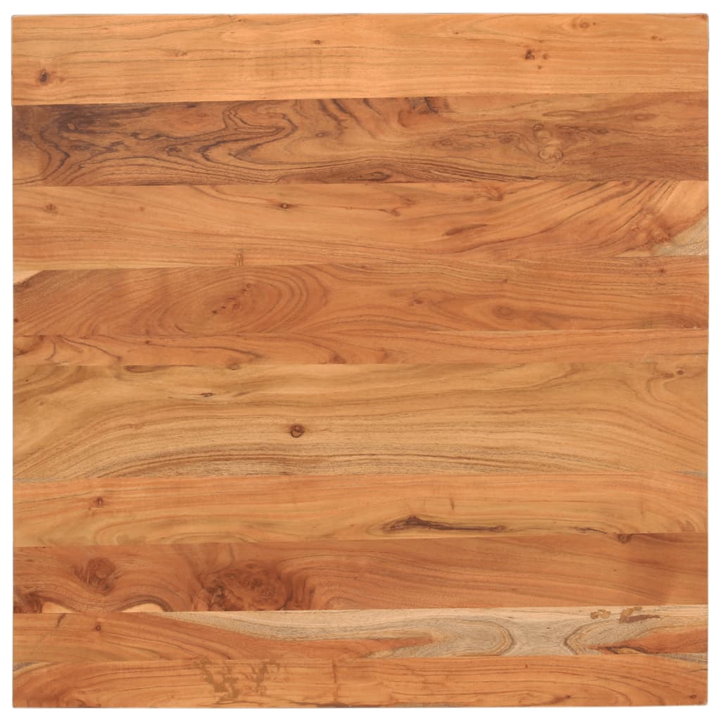 Table Top 27.6"x27.6"x1.5" Square Solid Wood Acacia
