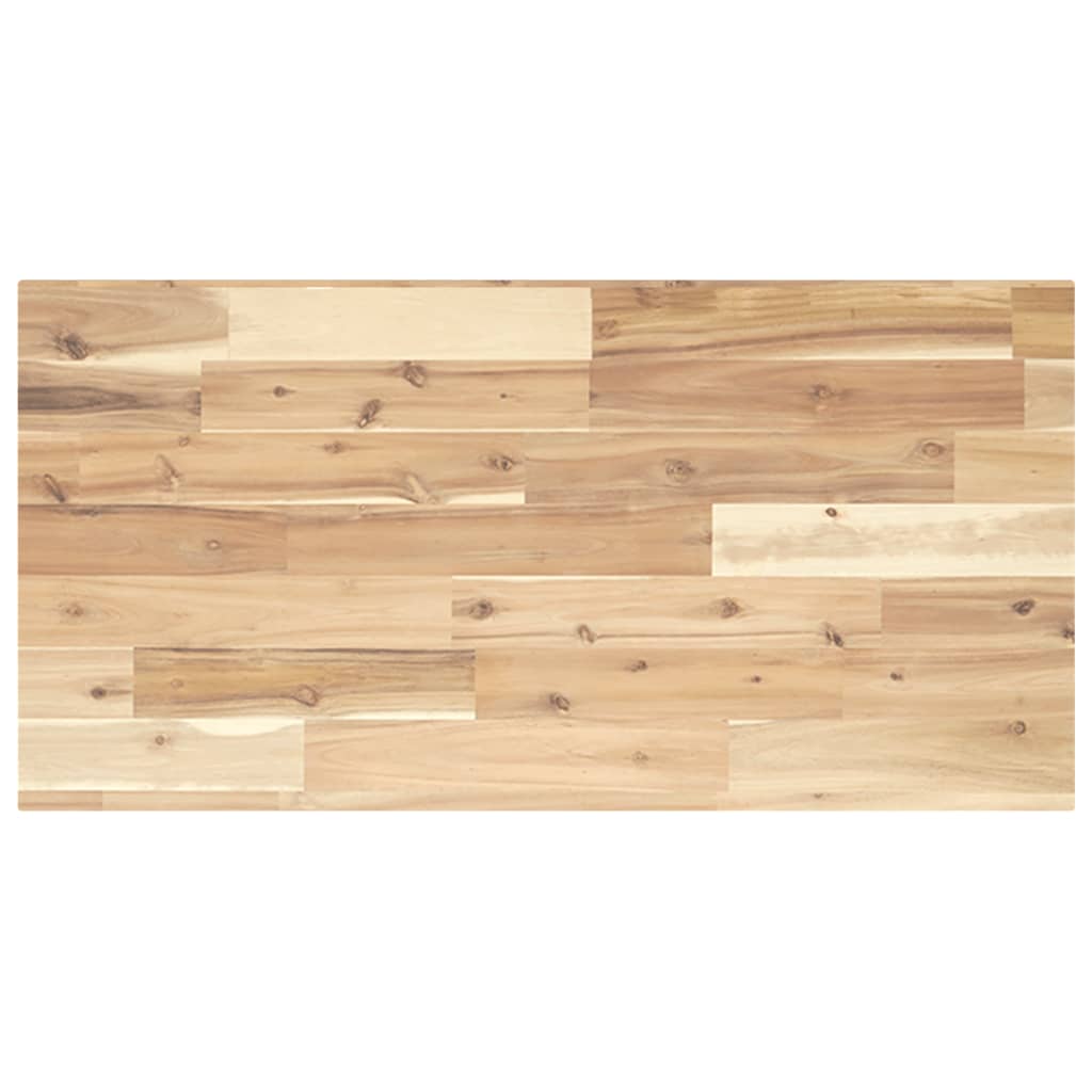 Table Top 31.5x15.7x0.8" Rectangular Solid Wood Acacia