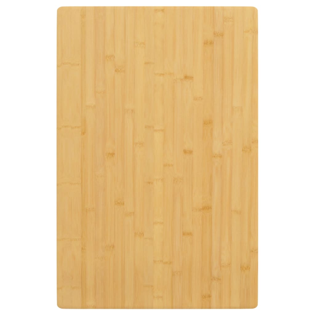 Table Top Bamboo Medium Rounded Corners Rectangular Minimalist