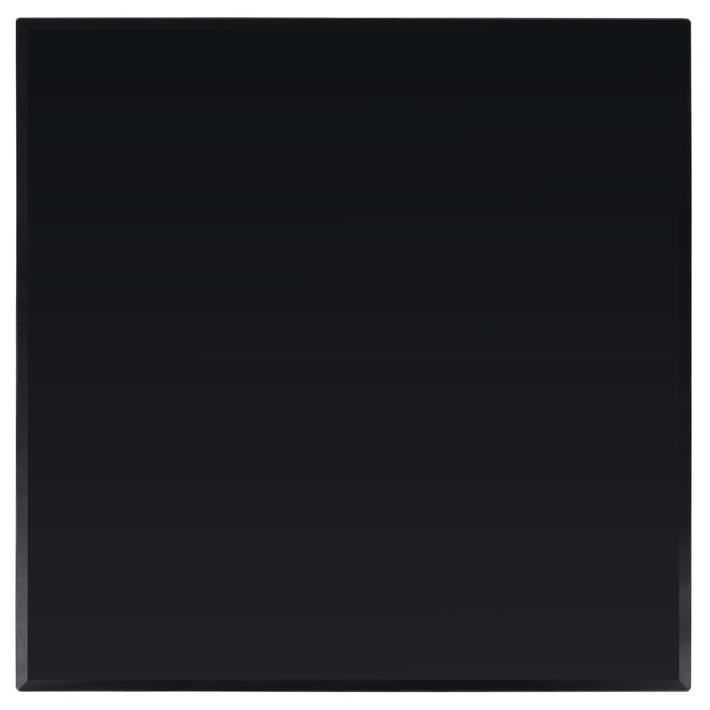 Table Top Black Tempered glass 31.5 x 31.5 in