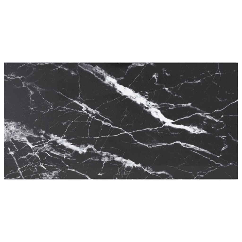Table Top Black Tempered glass 39.4 x 19.7 in Durable Table Top