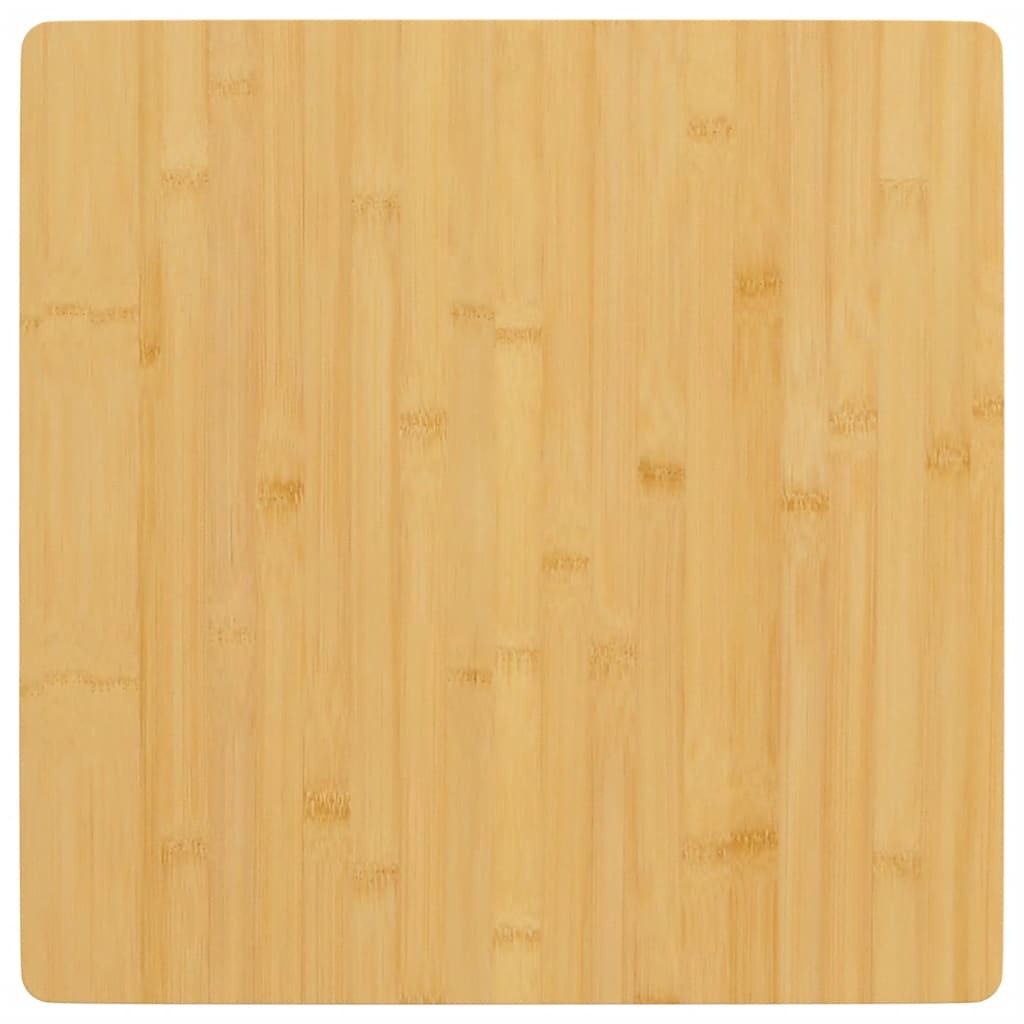 Table Top Brown Bamboo 19.7x19.7 in Rounded corners Square