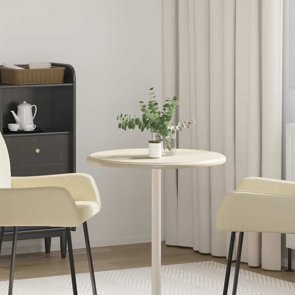 Table Top Cream Marble 23.6 x 1.0 in Durable Table Top