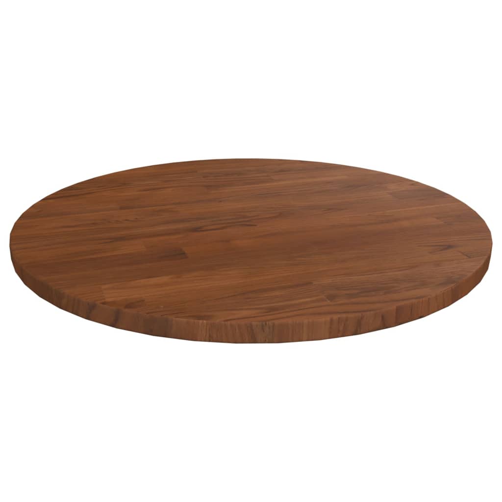Table Top Dark Brown Solid Oak Wood 15.7in x 0.6in Table Top