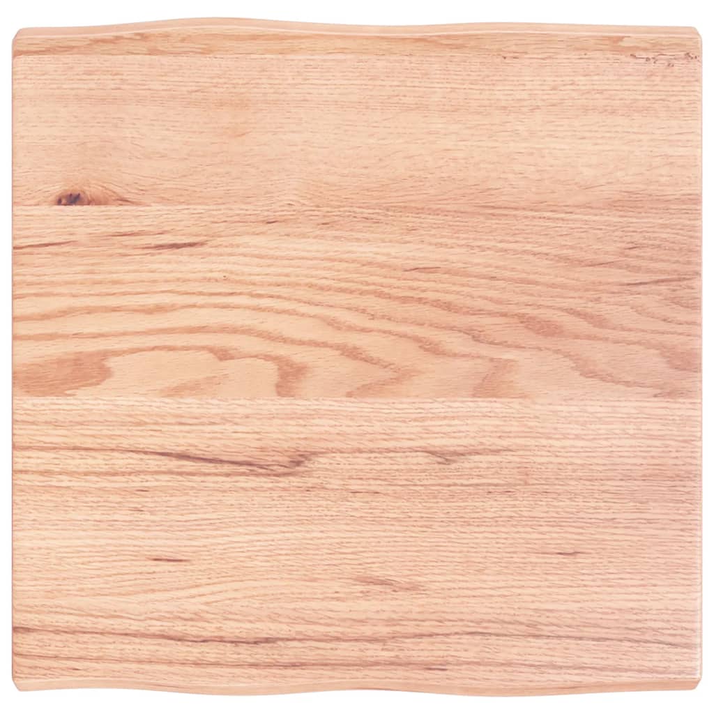 Table Top Light brown Solid oak wood 23.6x23.6 in