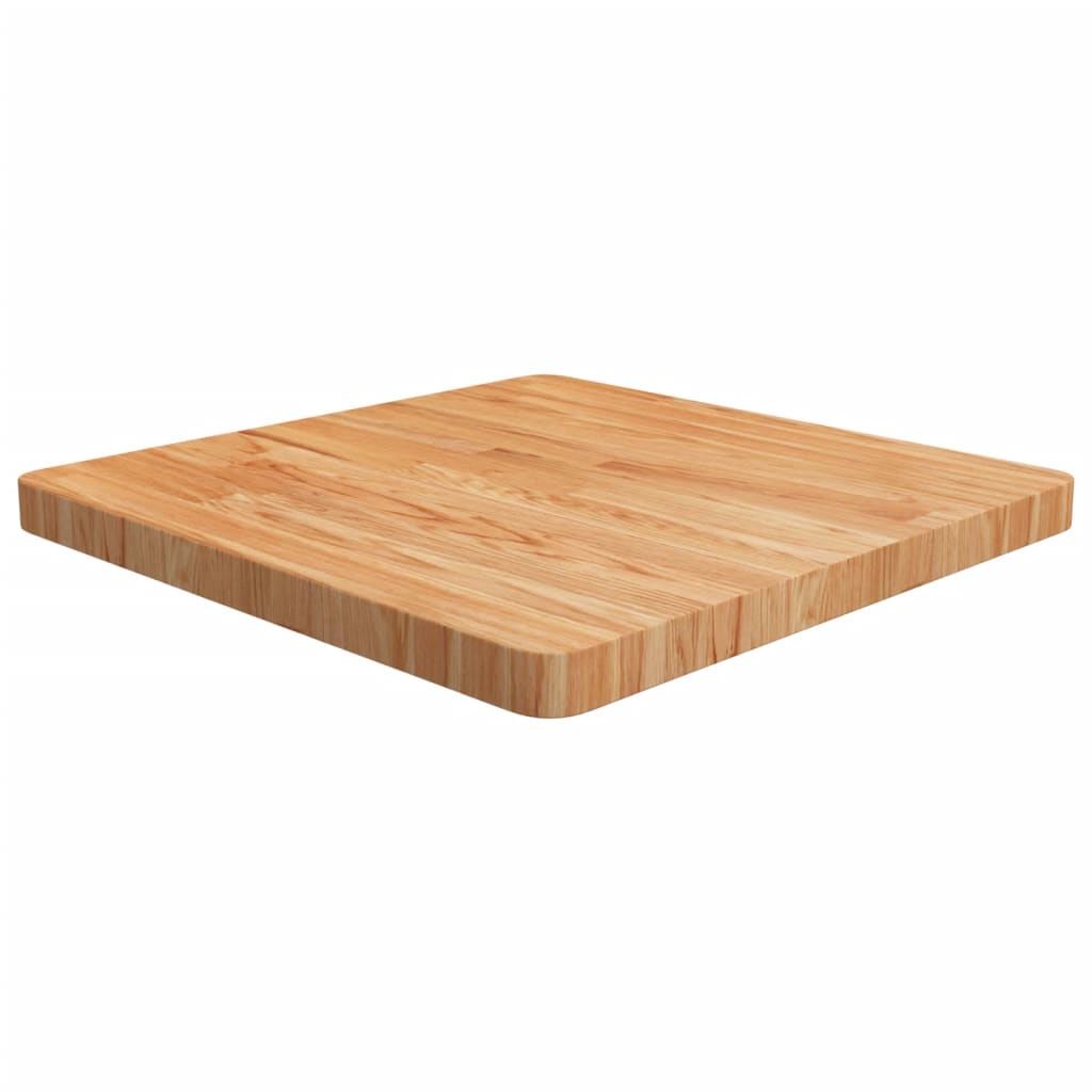 Table Top Light Brown Solid Oak Wood 24x24 in Durable Table Top