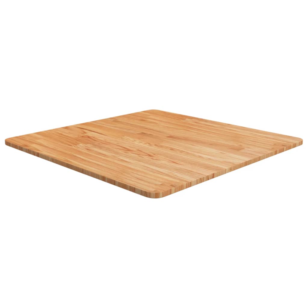 Table Top Light brown Solid oak wood 27.6 x 27.6 in Durable