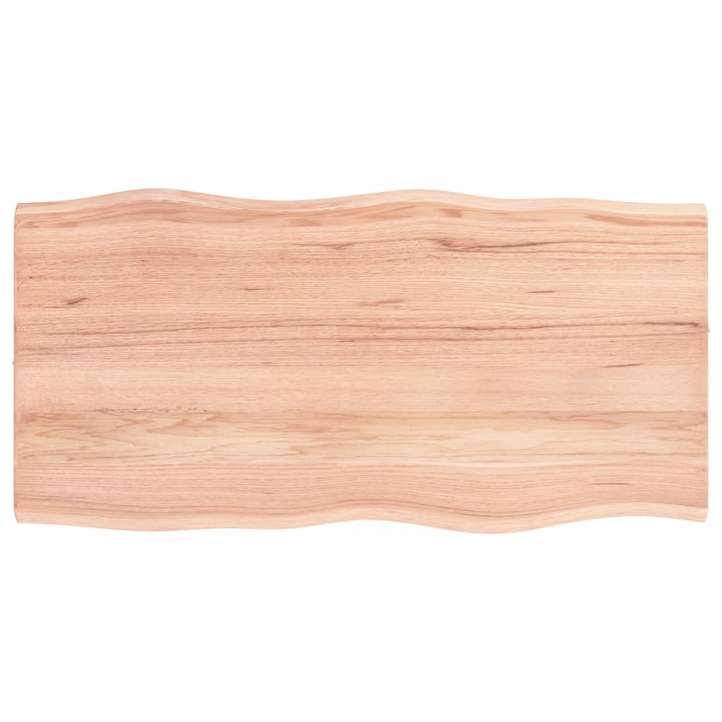 Table Top Light brown Solid oak wood 31.5 x 15.7 in Durable