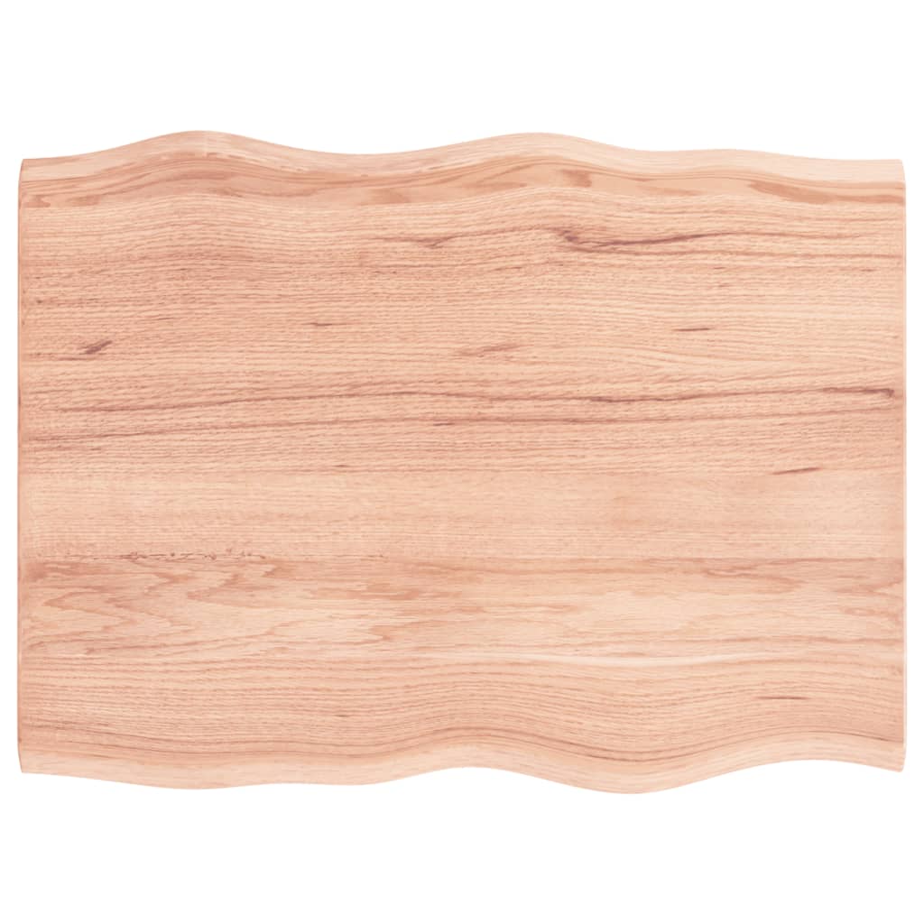 Table Top Light brown Solid oak wood 31.5 x 23.6 in Wood Grain