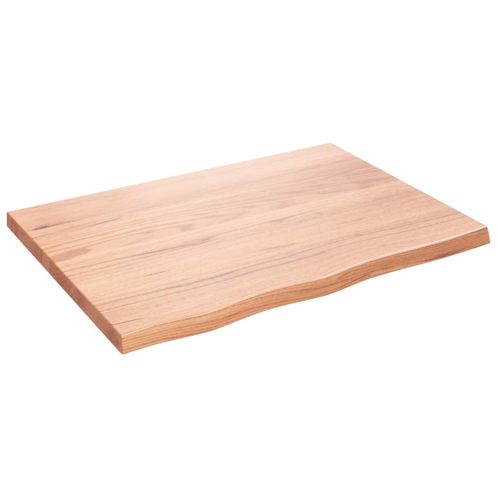 Table Top Light brown Solid oak wood 31.5 x 23.6 in Durable