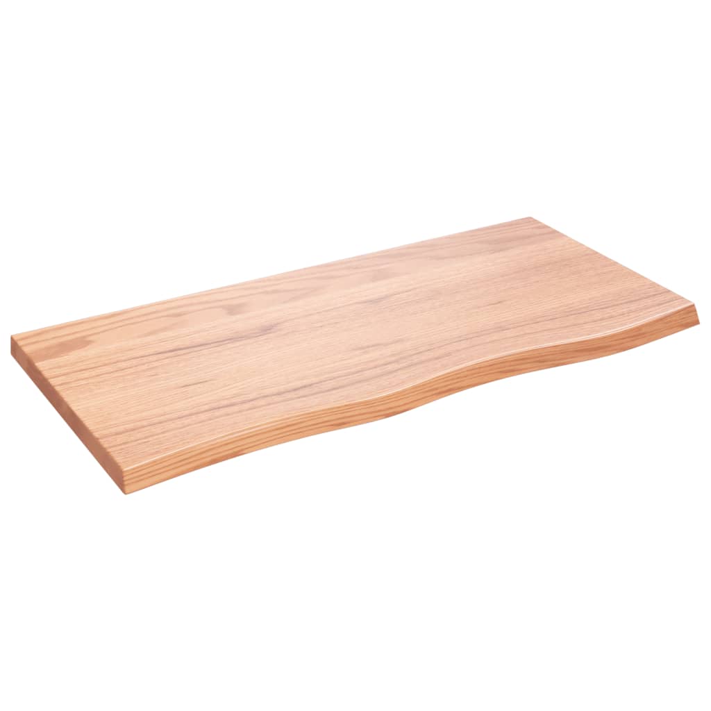 Table Top Light brown Solid oak wood 39.4 x 19.7 in Durable