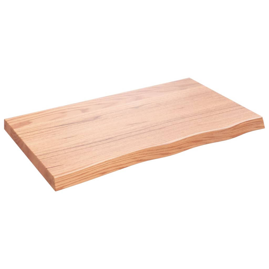 Table Top Light brown Solid oak wood 39.4 x 23.6 x 2.4 in