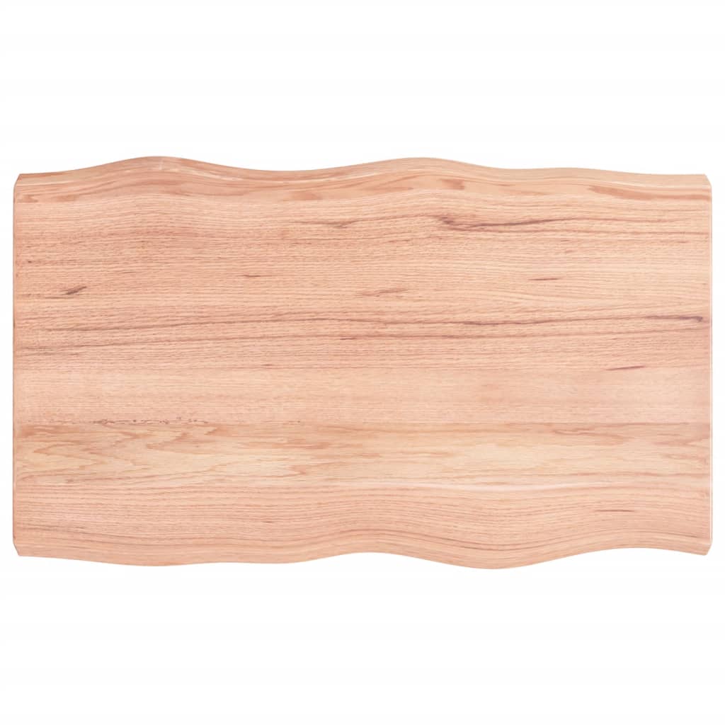 Table Top Light brown Solid oak wood 39.4 x 23.6 in Tabletop