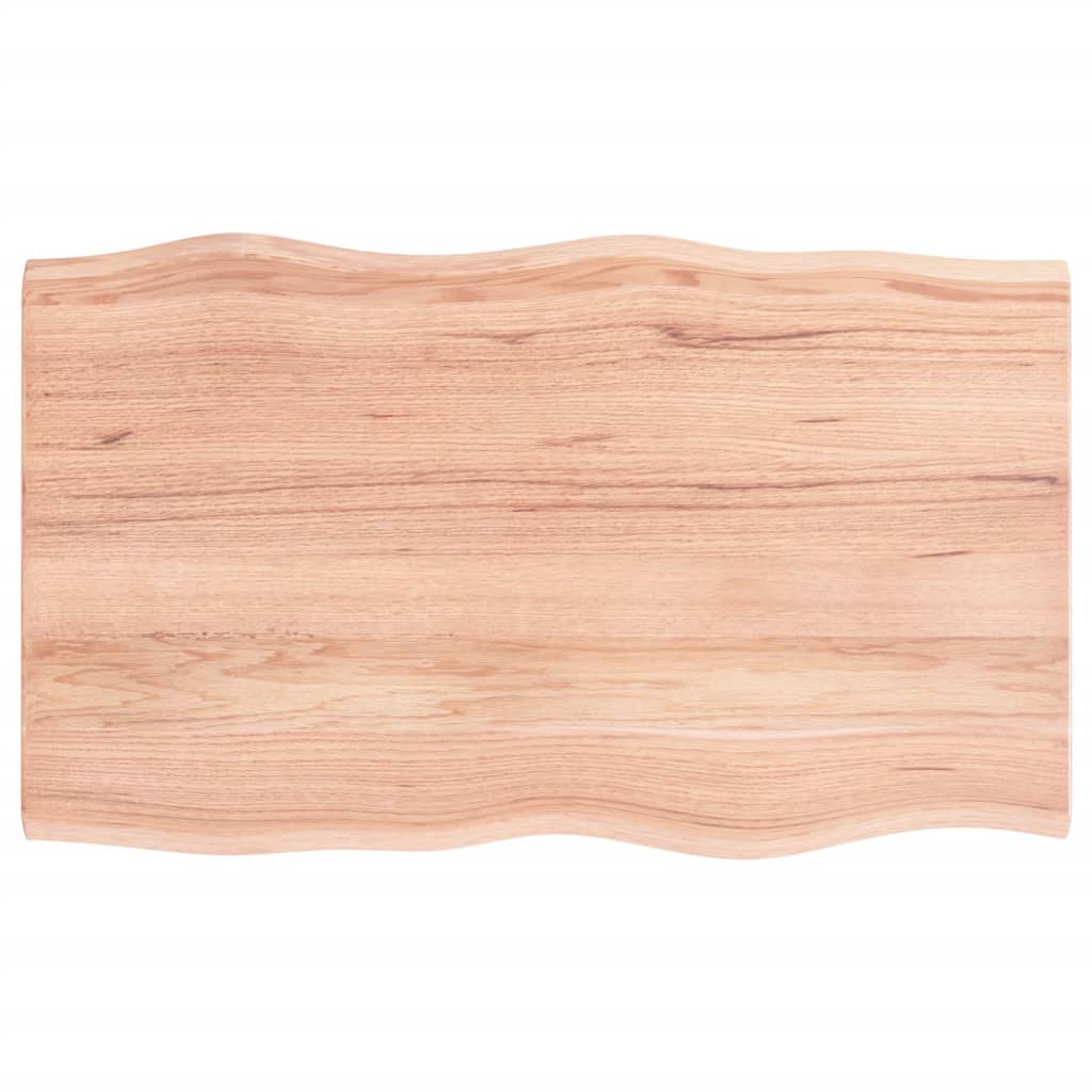 Table Top Light brown Solid oak wood 39.4 x 23.6 x 0.8 in