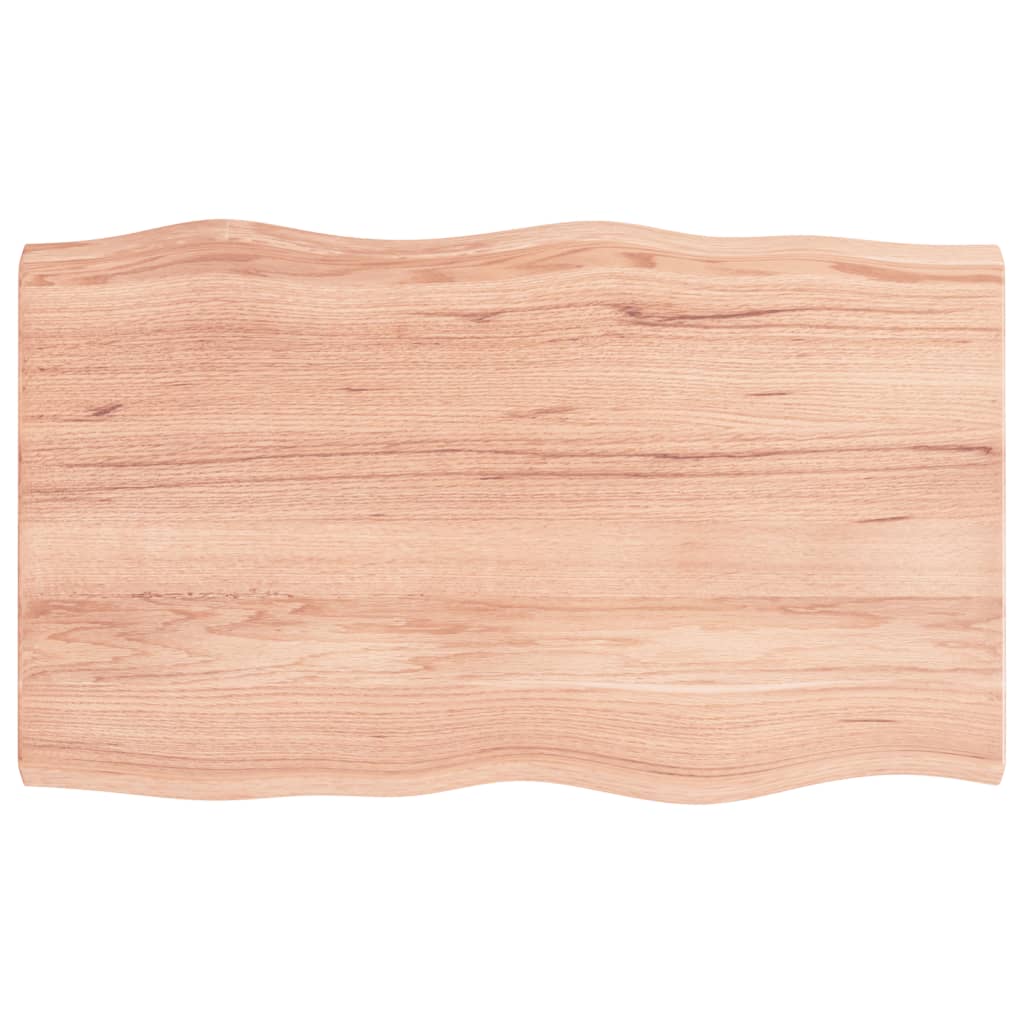 Table Top Light brown Solid oak wood 39.4x23.6x1.6 in Table Top