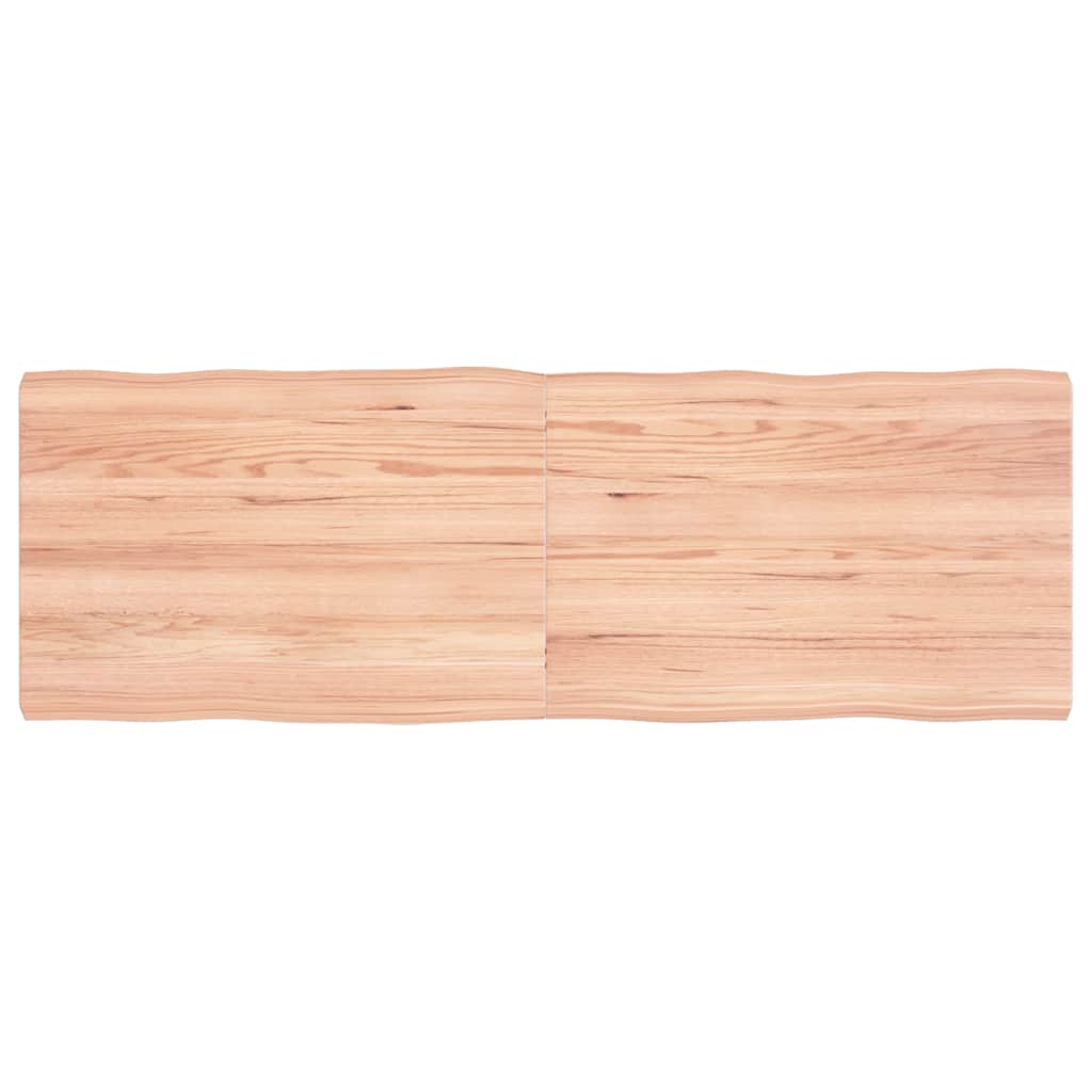 Table Top Light Brown Solid Oak Wood 47.2x15.7 in Foldable
