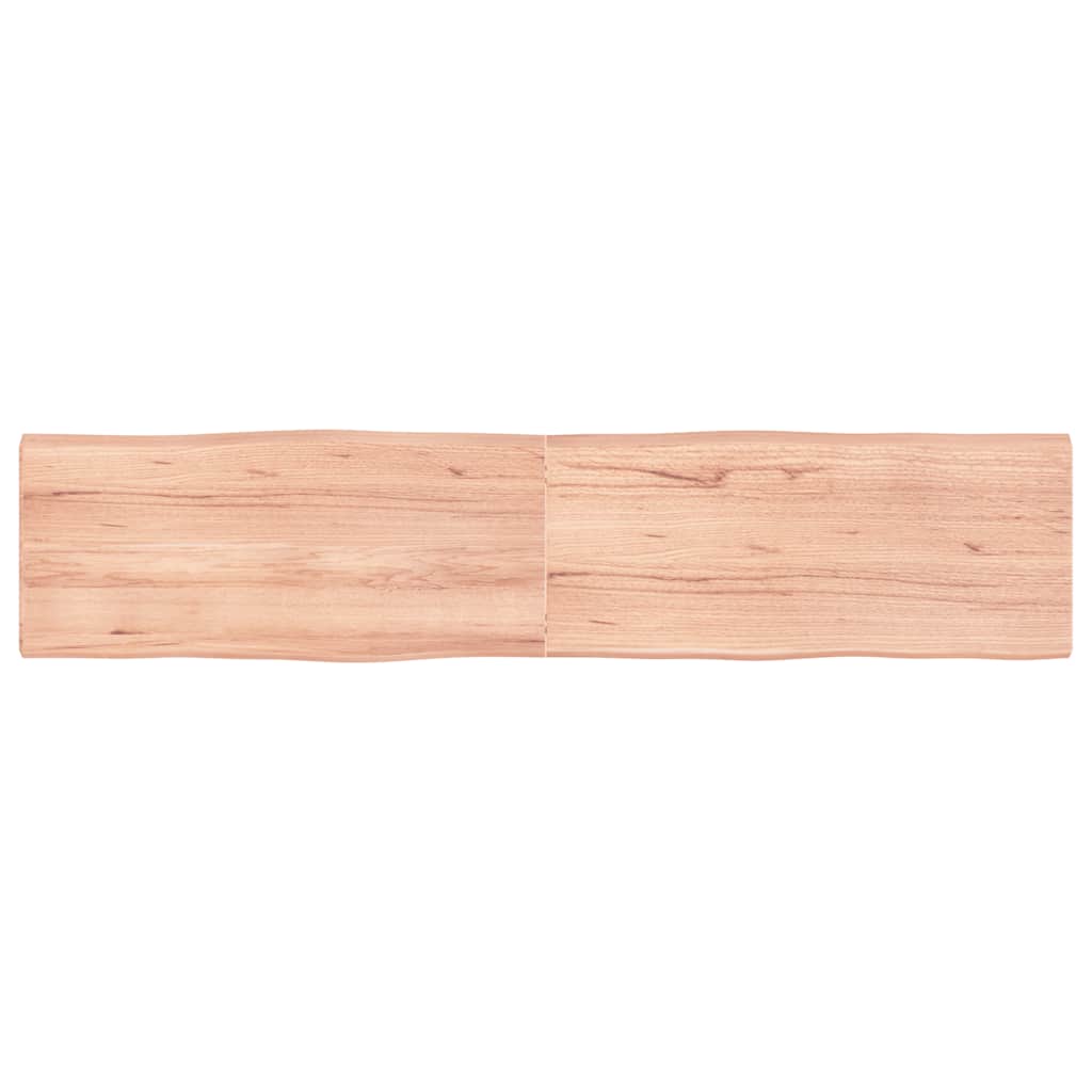 Table Top Light Brown Solid oak wood 70.9 x 15.7 x 1.6 in