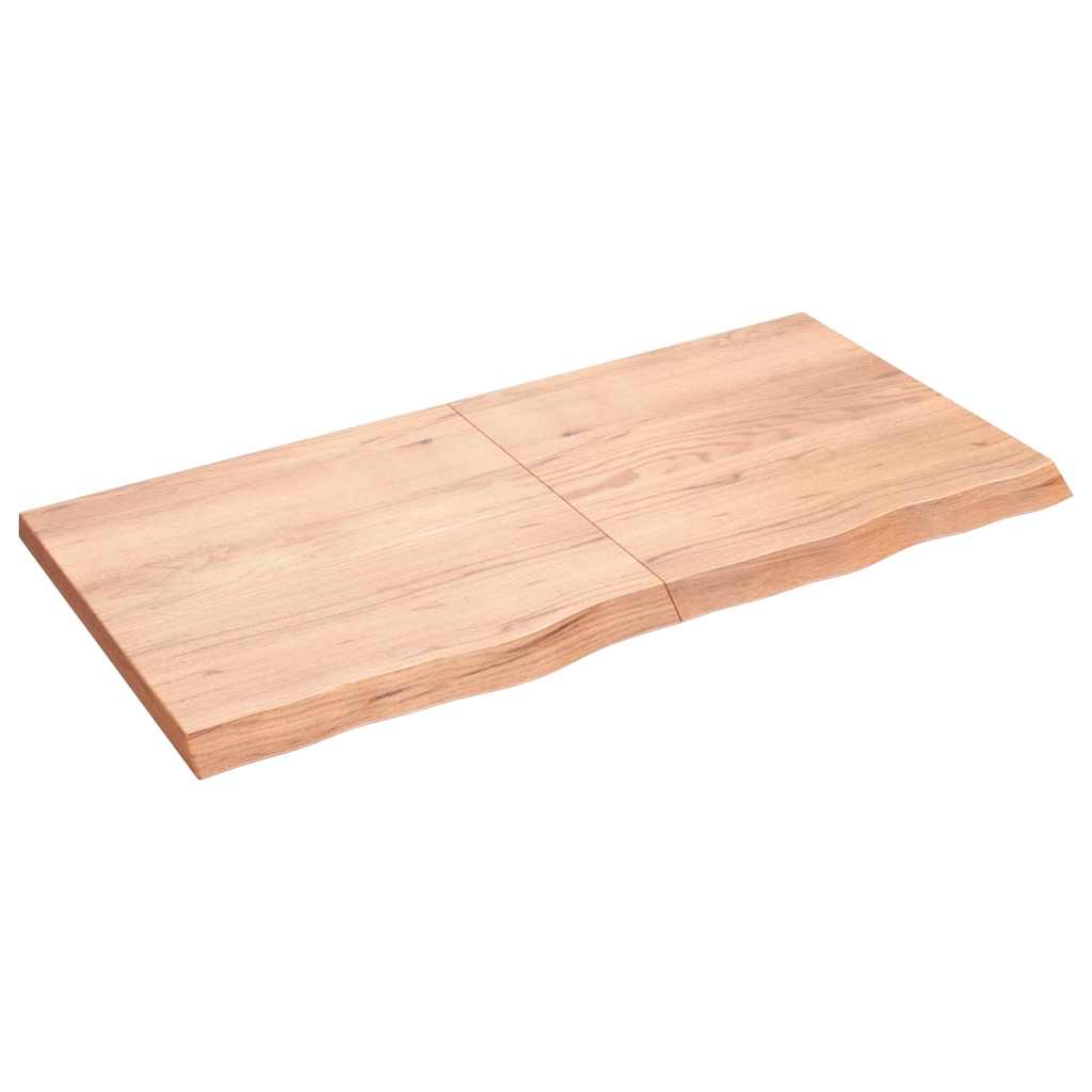 Table Top Light Brown Solid Oak Wood Medium Foldable Table Top